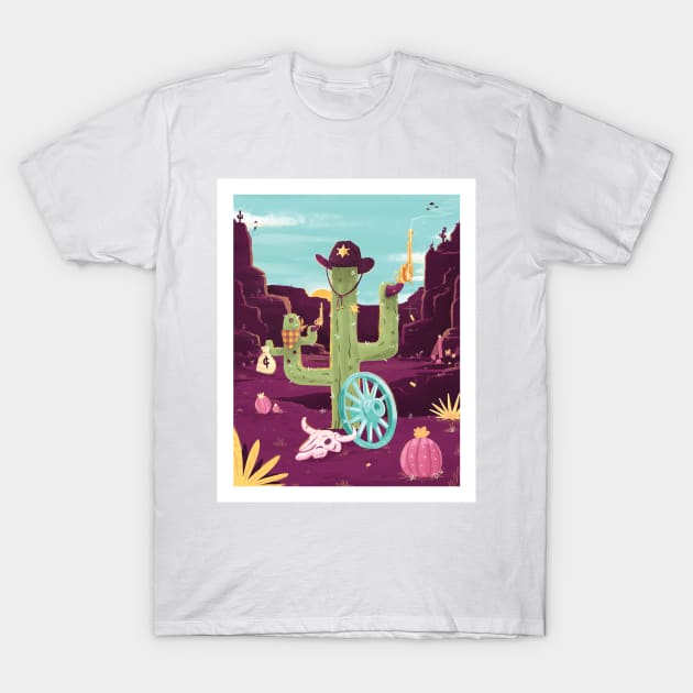 Cactus Robber T-Shirt by B McCormick ART